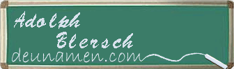 Adolph Blersch Visitenkarte